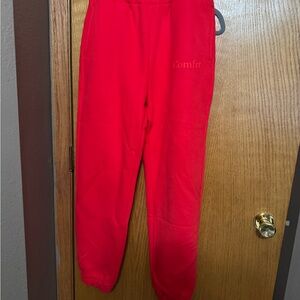Red crimson comfrt Sweatpants size small